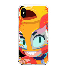 Чехол для iPhone XS Max матовый с принтом BRAWL STARS MAX в городе Новоалтайск, Силикон | Область печати: задняя сторона чехла, без боковых панелей | Тематика изображения на принте: bib | brawl stars | bull | colt | crow | leon | leon shark | max | moba | sally leon | shark | акула | берли | биби | бравл старс | ворон | жанр | игра | кольт | леон | леон акула | макс | нита | спайк | шелли