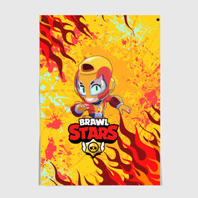 Постер с принтом BRAWL STARS MAX. в городе Новоалтайск, 100% бумага
 | бумага, плотность 150 мг. Матовая, но за счет высокого коэффициента гладкости имеет небольшой блеск и дает на свету блики, но в отличии от глянцевой бумаги не покрыта лаком | bib | brawl stars | bull | colt | crow | leon | leon shark | max | moba | sally leon | shark | акула | берли | биби | бравл старс | ворон | жанр | игра | кольт | леон | леон акула | макс | нита | спайк | шелли