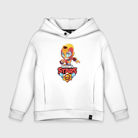 Детское худи Oversize хлопок с принтом BRAWL STARS MAX. в городе Новоалтайск, френч-терри — 70% хлопок, 30% полиэстер. Мягкий теплый начес внутри —100% хлопок | боковые карманы, эластичные манжеты и нижняя кромка, капюшон на магнитной кнопке | bib | brawl stars | bull | colt | crow | leon | leon shark | max | moba | sally leon | shark | акула | берли | биби | бравл старс | ворон | жанр | игра | кольт | леон | леон акула | макс | нита | спайк | шелли