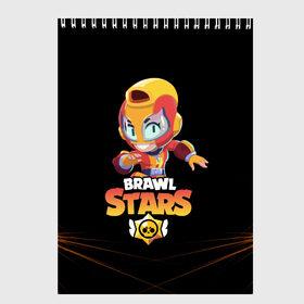 Скетчбук с принтом BRAWL STARS MAX в городе Новоалтайск, 100% бумага
 | 48 листов, плотность листов — 100 г/м2, плотность картонной обложки — 250 г/м2. Листы скреплены сверху удобной пружинной спиралью | bib | brawl stars | bull | colt | crow | leon | leon shark | max | moba | sally leon | shark | акула | берли | биби | бравл старс | ворон | жанр | игра | кольт | леон | леон акула | макс | нита | спайк | шелли