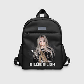 Детский рюкзак 3D с принтом BILLIE EILISH в городе Новоалтайск, 100% полиэстер | лямки с регулируемой длиной, сверху петелька, чтобы рюкзак можно было повесить на вешалку. Основное отделение закрывается на молнию, как и внешний карман. Внутри дополнительный карман. По бокам два дополнительных кармашка | ayelish | bad guy | bellyache | bilie eilish | bilie elish | billie | billie eilish | eilish | electronic | elish | music | били айлиш | билли айлиш | эйлиш | элиш