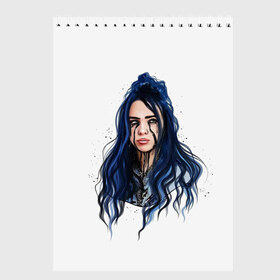 Скетчбук с принтом BILLIE EILISH в городе Новоалтайск, 100% бумага
 | 48 листов, плотность листов — 100 г/м2, плотность картонной обложки — 250 г/м2. Листы скреплены сверху удобной пружинной спиралью | ayelish | bad guy | bellyache | bilie eilish | bilie elish | billie | billie eilish | eilish | electronic | elish | music | били айлиш | билли айлиш | эйлиш | элиш