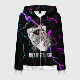 Мужская толстовка 3D на молнии с принтом BILLIE EILISH в городе Новоалтайск, 100% полиэстер | длина до линии бедра, манжеты и пояс оформлены мягкой тканевой резинкой, двухслойный капюшон со шнурком для регулировки, спереди молния, по бокам два кармана | ayelish | bad guy | bellyache | bilie eilish | bilie elish | billie | billie eilish | eilish | electronic | elish | music | били айлиш | билли айлиш | эйлиш | элиш