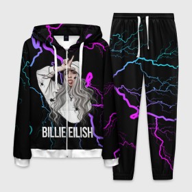 Мужской костюм 3D с принтом BILLIE EILISH в городе Новоалтайск, 100% полиэстер | Манжеты и пояс оформлены тканевой резинкой, двухслойный капюшон со шнурком для регулировки, карманы спереди | ayelish | bad guy | bellyache | bilie eilish | bilie elish | billie | billie eilish | eilish | electronic | elish | music | били айлиш | билли айлиш | эйлиш | элиш
