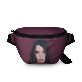 Поясная сумка 3D с принтом BILLIE EILISH в городе Новоалтайск, 100% полиэстер | плотная ткань, ремень с регулируемой длиной, внутри несколько карманов для мелочей, основное отделение и карман с обратной стороны сумки застегиваются на молнию | ayelish | bad guy | bellyache | bilie eilish | bilie elish | billie | billie eilish | eilish | electronic | elish | music | били айлиш | билли айлиш | эйлиш | элиш