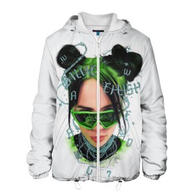 Мужская куртка 3D с принтом BILLIE EILISH в городе Новоалтайск, ткань верха — 100% полиэстер, подклад — флис | прямой крой, подол и капюшон оформлены резинкой с фиксаторами, два кармана без застежек по бокам, один большой потайной карман на груди. Карман на груди застегивается на липучку | ayelish | bad guy | bellyache | bilie eilish | bilie elish | billie | billie eilish | eilish | electronic | elish | music | били айлиш | билли айлиш | эйлиш | элиш