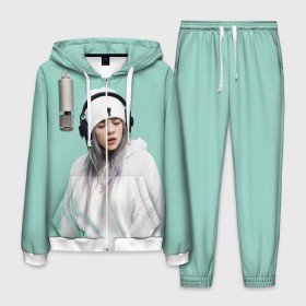 Мужской костюм 3D с принтом BILLIE EILISH в городе Новоалтайск, 100% полиэстер | Манжеты и пояс оформлены тканевой резинкой, двухслойный капюшон со шнурком для регулировки, карманы спереди | ayelish | bad guy | bellyache | bilie eilish | bilie elish | billie | billie eilish | eilish | electronic | elish | music | били айлиш | билли айлиш | эйлиш | элиш