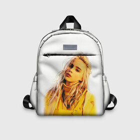 Детский рюкзак 3D с принтом BILLIE EILISH в городе Новоалтайск, 100% полиэстер | лямки с регулируемой длиной, сверху петелька, чтобы рюкзак можно было повесить на вешалку. Основное отделение закрывается на молнию, как и внешний карман. Внутри дополнительный карман. По бокам два дополнительных кармашка | ayelish | bad guy | bellyache | bilie eilish | bilie elish | billie | billie eilish | eilish | electronic | elish | music | били айлиш | билли айлиш | эйлиш | элиш