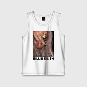 Детская майка хлопок с принтом BILLIE EILISH в городе Новоалтайск,  |  | ayelish | bad guy | bellyache | bilie eilish | bilie elish | billie | billie eilish | eilish | electronic | elish | music | били айлиш | билли айлиш | эйлиш | элиш
