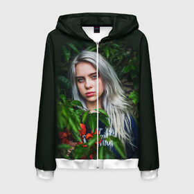 Мужская толстовка 3D на молнии с принтом BILLIE EILISH в городе Новоалтайск, 100% полиэстер | длина до линии бедра, манжеты и пояс оформлены мягкой тканевой резинкой, двухслойный капюшон со шнурком для регулировки, спереди молния, по бокам два кармана | ayelish | bad guy | bellyache | bilie eilish | bilie elish | billie | billie eilish | eilish | electronic | elish | music | били айлиш | билли айлиш | эйлиш | элиш