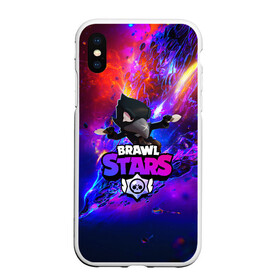 Чехол для iPhone XS Max матовый с принтом BRAWL STARS CROW в городе Новоалтайск, Силикон | Область печати: задняя сторона чехла, без боковых панелей | Тематика изображения на принте: bibi | brawl stars | brock | bull | crow | dinomike | el primo | leon | mobile game | nita | poko | ricochet | stars | tara | бравл старс | ворон | леон | мобильные игры
