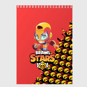 Скетчбук с принтом BRAWL STARS MAX в городе Новоалтайск, 100% бумага
 | 48 листов, плотность листов — 100 г/м2, плотность картонной обложки — 250 г/м2. Листы скреплены сверху удобной пружинной спиралью | bib | brawl stars | bull | colt | crow | leon | leon shark | max | moba | sally leon | shark | акула | берли | биби | бравл старс | ворон | жанр | игра | кольт | леон | леон акула | макс | нита | спайк | шелли