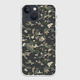 Чехол для iPhone 13 mini с принтом Пиксельный камуфляж в городе Новоалтайск,  |  | военный камуфляж | камуфляж | комуфляж | пиксели | пиксель | пиксельный камуфляж