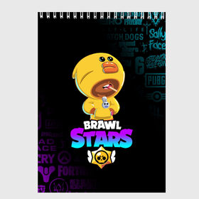 Скетчбук с принтом BRAWL STARS SALLY LEON в городе Новоалтайск, 100% бумага
 | 48 листов, плотность листов — 100 г/м2, плотность картонной обложки — 250 г/м2. Листы скреплены сверху удобной пружинной спиралью | brawl stars | crow | leon | leon shark | sally leon | shark | stars | акула | берли | ворон | леон | леон акула | спайк | эль примо