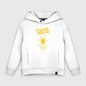 Детское худи Oversize хлопок с принтом My Chemical Romance spider в городе Новоалтайск, френч-терри — 70% хлопок, 30% полиэстер. Мягкий теплый начес внутри —100% хлопок | боковые карманы, эластичные манжеты и нижняя кромка, капюшон на магнитной кнопке | music | my chemical romance | rock | боб брайар | джеймс дьюис | джерард уэи | майки уэи | музыка | рок | рэй торо | фрэнк айеро