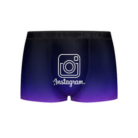 Мужские трусы 3D с принтом INSTAGRAM в городе Новоалтайск, 50% хлопок, 50% полиэстер | классическая посадка, на поясе мягкая тканевая резинка | Тематика изображения на принте: insta | instagram | instagramm | social | видео | инста | инстаграм | инстаграмм | приложение | социальная сеть | фото