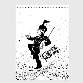 Скетчбук с принтом My Chemical Romance в городе Новоалтайск, 100% бумага
 | 48 листов, плотность листов — 100 г/м2, плотность картонной обложки — 250 г/м2. Листы скреплены сверху удобной пружинной спиралью | music | my chemical romance | rock | боб брайар | джеймс дьюис | джерард уэи | майки уэи | музыка | рок | рэй торо | фрэнк айеро