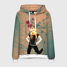 Мужская толстовка 3D с принтом Avril Lavigne в городе Новоалтайск, 100% полиэстер | двухслойный капюшон со шнурком для регулировки, мягкие манжеты на рукавах и по низу толстовки, спереди карман-кенгуру с мягким внутренним слоем. | avril lavigne | аврил лавин | блондиника | музыка | рок