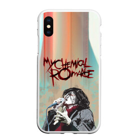 Чехол для iPhone XS Max матовый с принтом Джерард Уэйн в городе Новоалтайск, Силикон | Область печати: задняя сторона чехла, без боковых панелей | 2007 | chemical | emo | mcr | rock | romance | вокалист | группа | джерард | рок | уэйн | эмо
