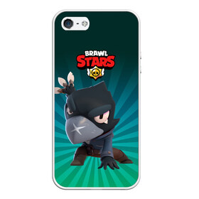 Чехол для iPhone 5/5S матовый с принтом Brawl Stars Crow в городе Новоалтайск, Силикон | Область печати: задняя сторона чехла, без боковых панелей | brawl stars | bull | colt | crow | leon | leon shark | shark | stars | акула | берли | ворон | динамайк | кольт | леон | леон акула | нита | спайк | шелли | эль примо