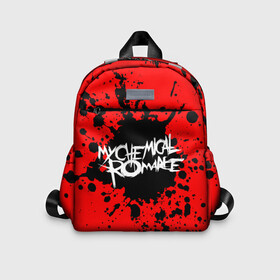 Детский рюкзак 3D с принтом MY CHEMICAL ROMANCE. в городе Новоалтайск, 100% полиэстер | лямки с регулируемой длиной, сверху петелька, чтобы рюкзак можно было повесить на вешалку. Основное отделение закрывается на молнию, как и внешний карман. Внутри дополнительный карман. По бокам два дополнительных кармашка | music | my chemical romance | rock | боб брайар | джеймс дьюис | джерард уэи | май чемикал романс | майки уэи | музыка | рок | рэй торо | фрэнк айеро
