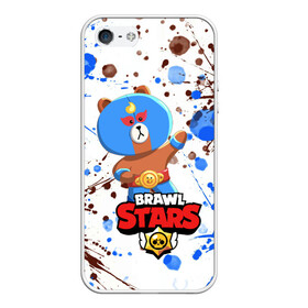 Чехол для iPhone 5/5S матовый с принтом BRAWL STARS EL BROWN в городе Новоалтайск, Силикон | Область печати: задняя сторона чехла, без боковых панелей | bib | brawl stars | colt | crow | el brown | leon | leon shark | max | moba | sally leon | shark | акула | берли | биби | бравл старс | браун | ворон | жанр | игра | кольт | леон | леон акула | макс | нита | шелли
