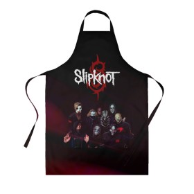 Фартук 3D с принтом Slipknot в городе Новоалтайск, 100% полиэстер | общий размер — 65 х 85 см, ширина нагрудника — 26 см, горловина — 53 см, длина завязок — 54 см, общий обхват в поясе — 173 см. Принт на завязках и на горловине наносится с двух сторон, на основной части фартука — только с внешней стороны | slipknot | металл | музыка | рок | слипкнот