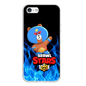 Чехол для iPhone 5/5S матовый с принтом BRAWL STARS EL BROWN в городе Новоалтайск, Силикон | Область печати: задняя сторона чехла, без боковых панелей | bib | brawl stars | colt | crow | el brown | leon | leon shark | max | moba | sally leon | shark | акула | берли | биби | бравл старс | браун | ворон | жанр | игра | кольт | леон | леон акула | макс | нита | шелли