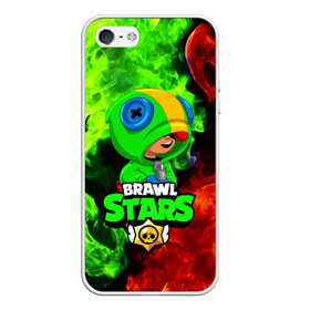 Чехол для iPhone 5/5S матовый с принтом BRAWL STARS LEON в городе Новоалтайск, Силикон | Область печати: задняя сторона чехла, без боковых панелей | brawl stars | crow | leon | leon shark | sally leon | shark | stars | акула | берли | ворон | леон | леон акула | спайк | эль примо