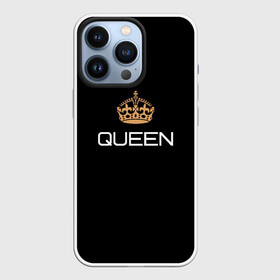 Чехол для iPhone 13 Pro с принтом Королева в городе Новоалтайск,  |  | Тематика изображения на принте: для двоих | королева | корона | парные | подарок девушке | подарок ей | подарок жене