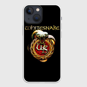 Чехол для iPhone 13 mini с принтом Whitesnake в городе Новоалтайск,  |  | Тематика изображения на принте: blues rockglam metalheavy metal | david coverdale | hard rock | whitesnake | белая змея | блюз рок | глэм метал | дэвид ковердэйл | змея | хард рок | хеви метал