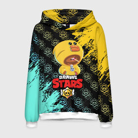 Мужская толстовка 3D с принтом BRAWL STARS SALLY LEON в городе Новоалтайск, 100% полиэстер | двухслойный капюшон со шнурком для регулировки, мягкие манжеты на рукавах и по низу толстовки, спереди карман-кенгуру с мягким внутренним слоем. | bib | brawl stars | colt | crow | el brown | leon | leon shark | max | moba | sally leon | shark | акула | берли | биби | бравл старс | браун | ворон | жанр | игра | кольт | леон | леон акула | макс | нита | шелли