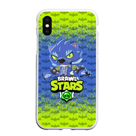 Чехол для iPhone XS Max матовый с принтом BRAWL STARS LEON ОБОРОТЕНЬ в городе Новоалтайск, Силикон | Область печати: задняя сторона чехла, без боковых панелей | Тематика изображения на принте: bib | brawl stars | bull | colt | crow | leon | leon shark | max | moba | sally leon | shark | акула | берли | биби | бравл старс | ворон | жанр | игра | кольт | леон | леон акула | макс | нита | спайк | шелли