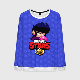 Мужской свитшот 3D с принтом BRAWL STARS BIBI в городе Новоалтайск, 100% полиэстер с мягким внутренним слоем | круглый вырез горловины, мягкая резинка на манжетах и поясе, свободная посадка по фигуре | bibi | brawl stars | brock | bull | crow | dinomike | el primo | leon | mobile game | nita | poko | ricochet | stars | tara | бравл старс | ворон | леон | мобильные игры