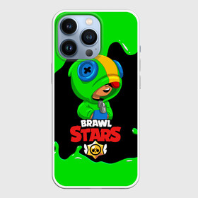 Чехол для iPhone 13 Pro с принтом BRAWL STARS LEON. в городе Новоалтайск,  |  | Тематика изображения на принте: bib | brawl stars | colt | crow | el brown | leon | leon shark | max | moba | sally leon | shark | акула | берли | биби | бравл старс | браун | ворон | жанр | игра | кольт | леон | леон акула | макс | нита | шелли