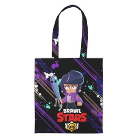 Сумка 3D повседневная с принтом BRAWL STARS BIBI. в городе Новоалтайск, 100% полиэстер | Плотность: 200 г/м2; Размер: 34×35 см; Высота лямок: 30 см | bib | brawl stars | colt | crow | el brown | leon | leon shark | max | moba | sally leon | shark | акула | берли | биби | бравл старс | браун | ворон | жанр | игра | кольт | леон | леон акула | макс | нита | шелли