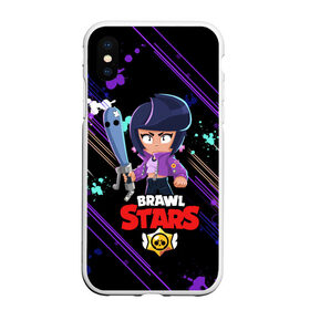 Чехол для iPhone XS Max матовый с принтом BRAWL STARS BIBI в городе Новоалтайск, Силикон | Область печати: задняя сторона чехла, без боковых панелей | Тематика изображения на принте: bib | brawl stars | colt | crow | el brown | leon | leon shark | max | moba | sally leon | shark | акула | берли | биби | бравл старс | браун | ворон | жанр | игра | кольт | леон | леон акула | макс | нита | шелли