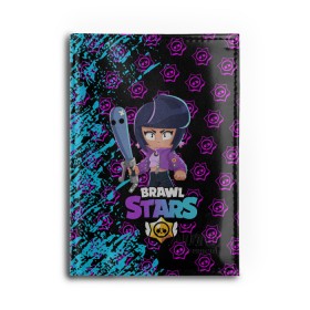 Обложка для автодокументов с принтом BRAWL STARS BIBI. в городе Новоалтайск, натуральная кожа |  размер 19,9*13 см; внутри 4 больших “конверта” для документов и один маленький отдел — туда идеально встанут права | bib | brawl stars | colt | crow | el brown | leon | leon shark | max | moba | sally leon | shark | акула | берли | биби | бравл старс | браун | ворон | жанр | игра | кольт | леон | леон акула | макс | нита | шелли