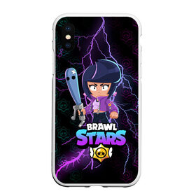 Чехол для iPhone XS Max матовый с принтом BRAWL STARS BIBI в городе Новоалтайск, Силикон | Область печати: задняя сторона чехла, без боковых панелей | Тематика изображения на принте: bib | brawl stars | colt | crow | el brown | leon | leon shark | max | moba | sally leon | shark | акула | берли | биби | бравл старс | браун | ворон | жанр | игра | кольт | леон | леон акула | макс | нита | шелли