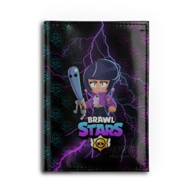 Обложка для автодокументов с принтом BRAWL STARS BIBI. в городе Новоалтайск, натуральная кожа |  размер 19,9*13 см; внутри 4 больших “конверта” для документов и один маленький отдел — туда идеально встанут права | bib | brawl stars | colt | crow | el brown | leon | leon shark | max | moba | sally leon | shark | акула | берли | биби | бравл старс | браун | ворон | жанр | игра | кольт | леон | леон акула | макс | нита | шелли