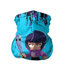 Бандана-труба 3D с принтом BRAWL STARS BIBI. в городе Новоалтайск, 100% полиэстер, ткань с особыми свойствами — Activecool | плотность 150‒180 г/м2; хорошо тянется, но сохраняет форму | Тематика изображения на принте: bib | brawl stars | colt | crow | el brown | leon | leon shark | max | moba | sally leon | shark | акула | берли | биби | бравл старс | браун | ворон | жанр | игра | кольт | леон | леон акула | макс | нита | шелли