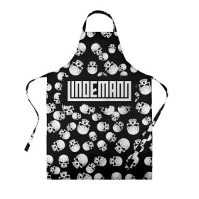 Фартук 3D с принтом Lindemann в городе Новоалтайск, 100% полиэстер | общий размер — 65 х 85 см, ширина нагрудника — 26 см, горловина — 53 см, длина завязок — 54 см, общий обхват в поясе — 173 см. Принт на завязках и на горловине наносится с двух сторон, на основной части фартука — только с внешней стороны | lindemann | metall | till | линдеманн | металл | тиль | тиль линдеманн