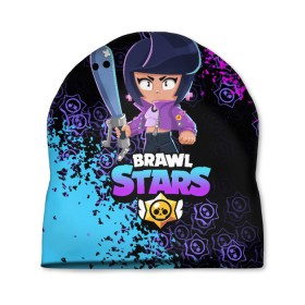 Шапка 3D с принтом BRAWL STARS BIBI. в городе Новоалтайск, 100% полиэстер | универсальный размер, печать по всей поверхности изделия | bib | brawl stars | colt | crow | el brown | leon | leon shark | max | moba | sally leon | shark | акула | берли | биби | бравл старс | браун | ворон | жанр | игра | кольт | леон | леон акула | макс | нита | шелли