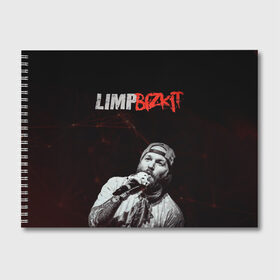 Альбом для рисования с принтом Limp Bizkit в городе Новоалтайск, 100% бумага
 | матовая бумага, плотность 200 мг. | limp bizkit | лимп бискит | музыка | рок