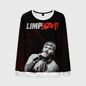 Мужской свитшот 3D с принтом Limp Bizkit в городе Новоалтайск, 100% полиэстер с мягким внутренним слоем | круглый вырез горловины, мягкая резинка на манжетах и поясе, свободная посадка по фигуре | limp bizkit | лимп бискит | музыка | рок