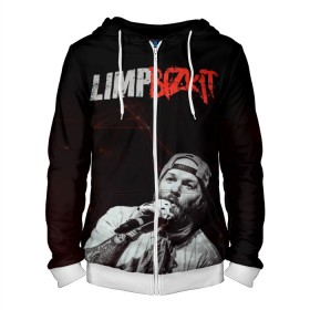 Мужская толстовка 3D на молнии с принтом Limp Bizkit в городе Новоалтайск, 100% полиэстер | длина до линии бедра, манжеты и пояс оформлены мягкой тканевой резинкой, двухслойный капюшон со шнурком для регулировки, спереди молния, по бокам два кармана | limp bizkit | лимп бискит | музыка | рок