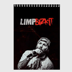 Скетчбук с принтом Limp Bizkit в городе Новоалтайск, 100% бумага
 | 48 листов, плотность листов — 100 г/м2, плотность картонной обложки — 250 г/м2. Листы скреплены сверху удобной пружинной спиралью | limp bizkit | лимп бискит | музыка | рок