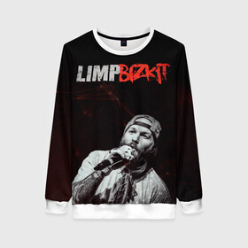 Женский свитшот 3D с принтом Limp Bizkit в городе Новоалтайск, 100% полиэстер с мягким внутренним слоем | круглый вырез горловины, мягкая резинка на манжетах и поясе, свободная посадка по фигуре | limp bizkit | лимп бискит | музыка | рок