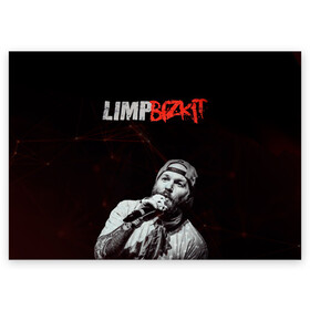 Поздравительная открытка с принтом Limp Bizkit в городе Новоалтайск, 100% бумага | плотность бумаги 280 г/м2, матовая, на обратной стороне линовка и место для марки
 | limp bizkit | лимп бискит | музыка | рок