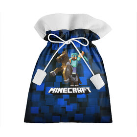 Подарочный 3D мешок с принтом Minecraft / Майнкрафт в городе Новоалтайск, 100% полиэстер | Размер: 29*39 см | creeper | earth | game | minecraft | minecraft earth | блоки | грифер | игры | квадраты | компьютерная игра | крипер | маинкрафт | майн | майнкравт | майнкрафт